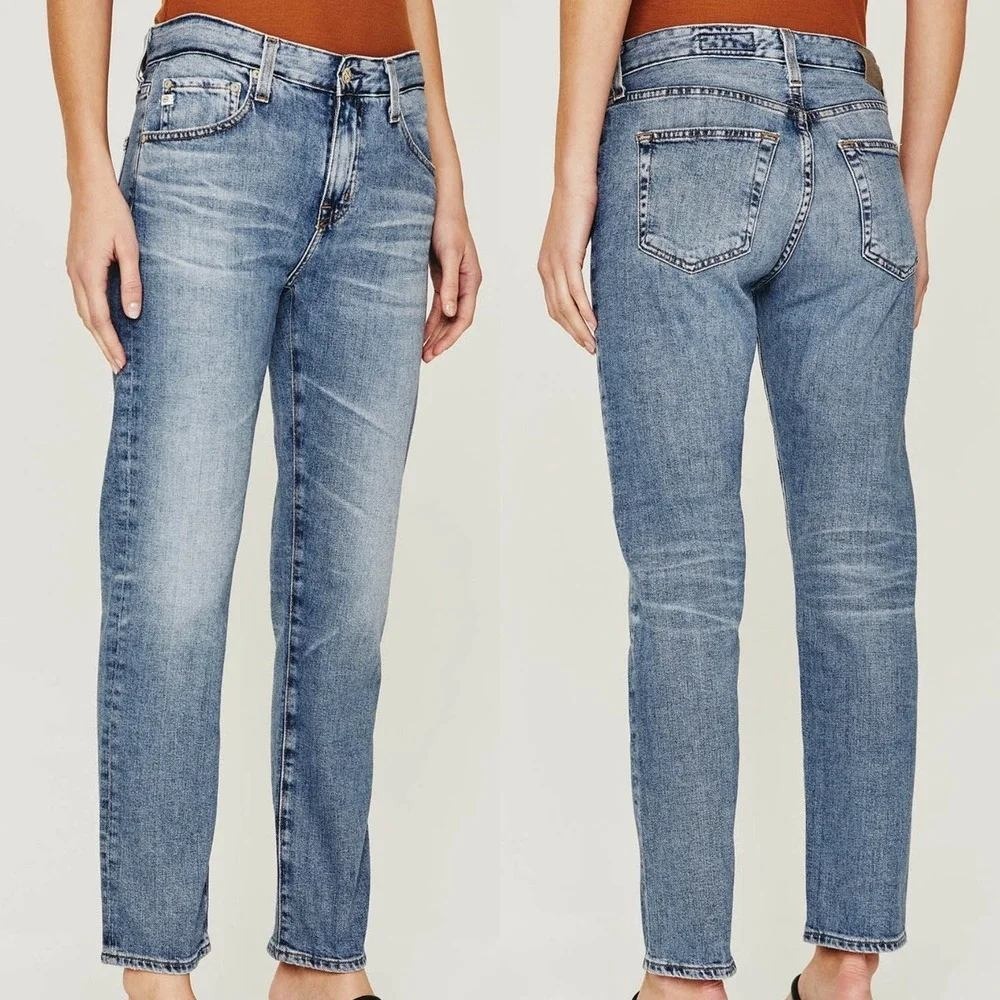 AG Adriano Goldschmied Ex-Boyfriend Slim Jeans Light Wash Slouchy Size 26‎